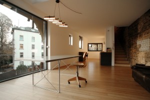 Interior of a beautiful PassivHaus in Frankfurt