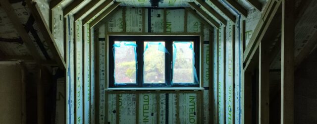 Complicated form of a UK home dormer will require more insulation as proportion of external area to floor area increases