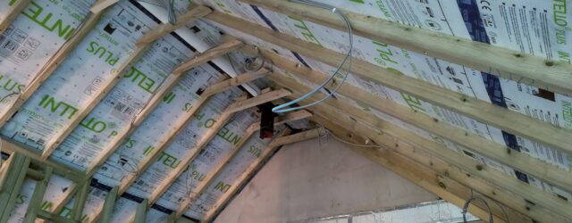 Intello membrane on a roof that HSL tested for airtightness forensic analysis