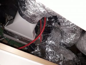 Poor quality flexi-duct installation MVHR
