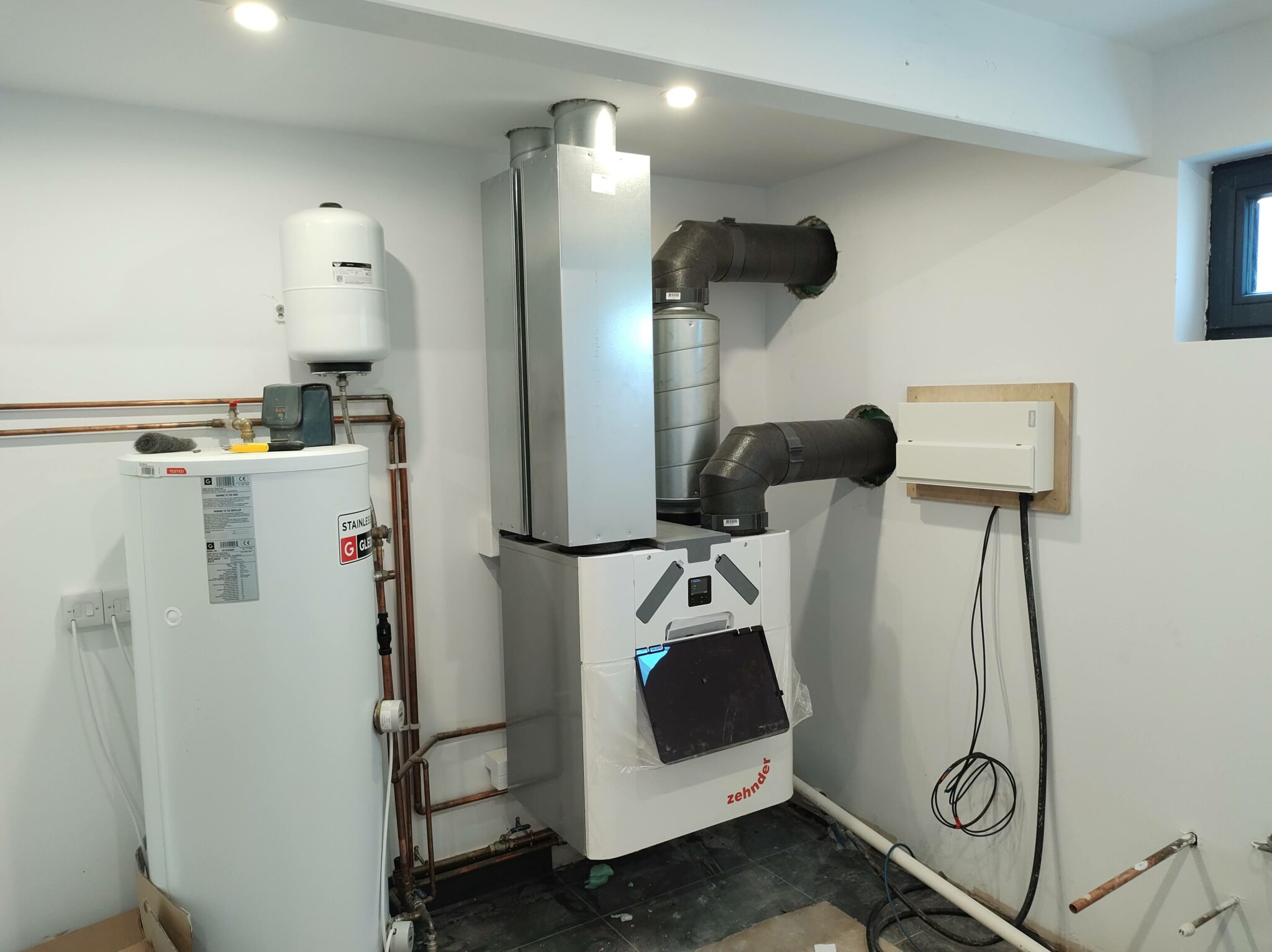 Commissioned Zehnder Q350 MVHR with pre-heater