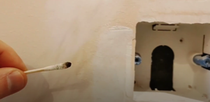 Smoke Pen Analysis during a retrofit Airtightness Pressure Test by Heat, Space and Light Ltd