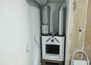 High Performance MVHR installed in a plant room - HSL Ltd design and commissioning 2022