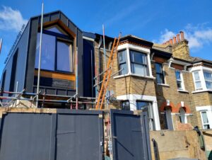 Eco home built on side garden land at end terrace with MVHR